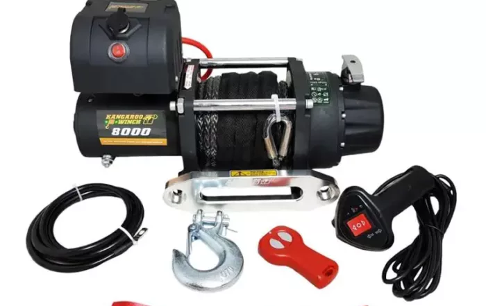 kangaroowinch k8000e 12v synthetic rope 1